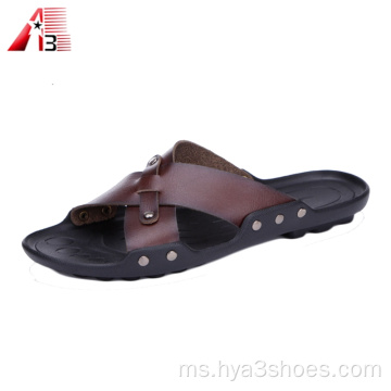 Fesyen EVA Soft Sole Custom Sandals Lelaki Logo